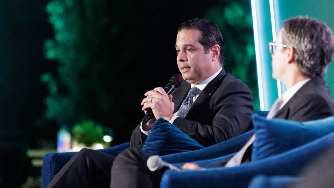 Robinson Bou, vicepresidente ejecutivo de Negocios Empresariales y de Inversión de Banco Popular Dominicano, durante el Foro Economía & Negocios 2026